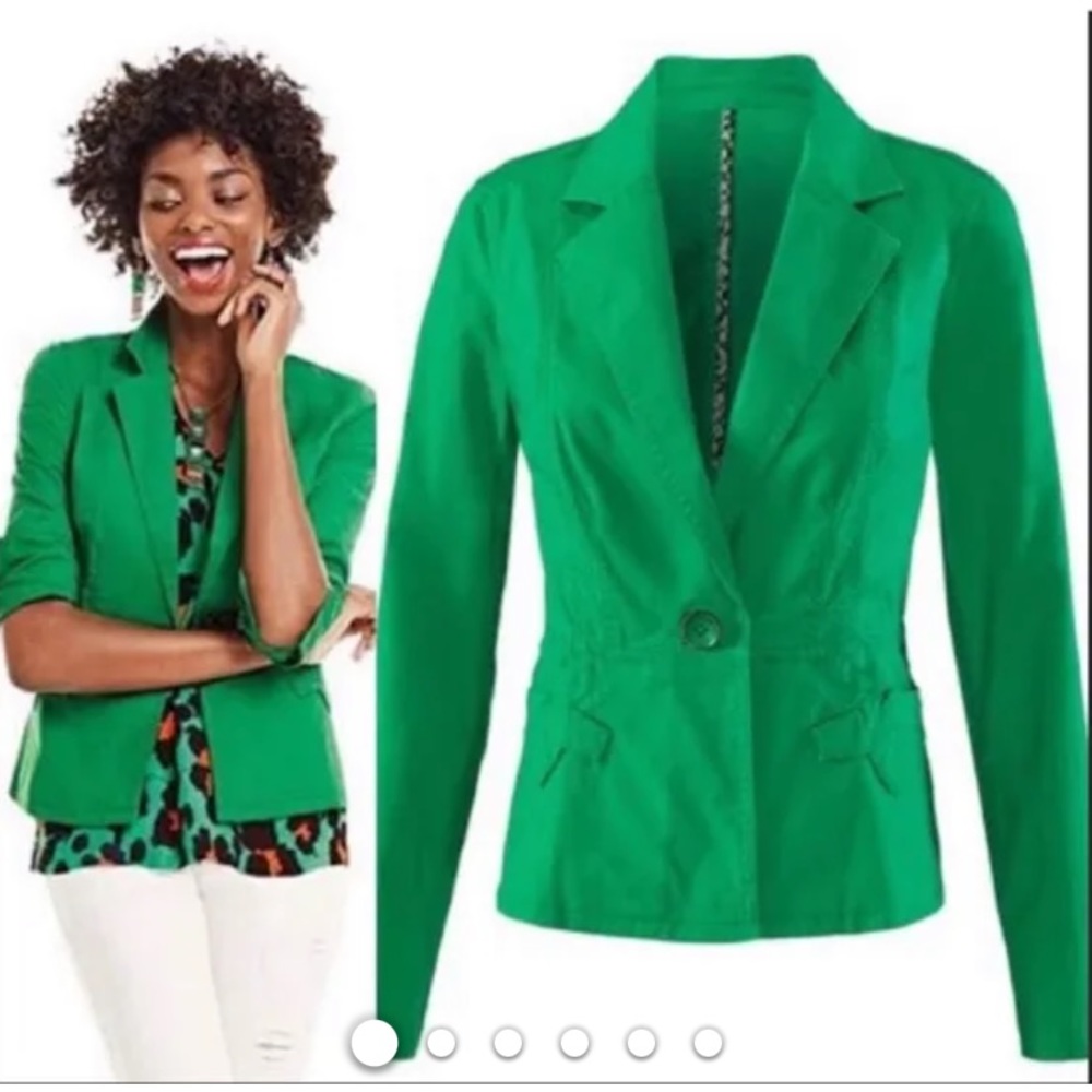 🌸Cabi Green "Verde Blazer" Preppy Light Academia Jacket XS